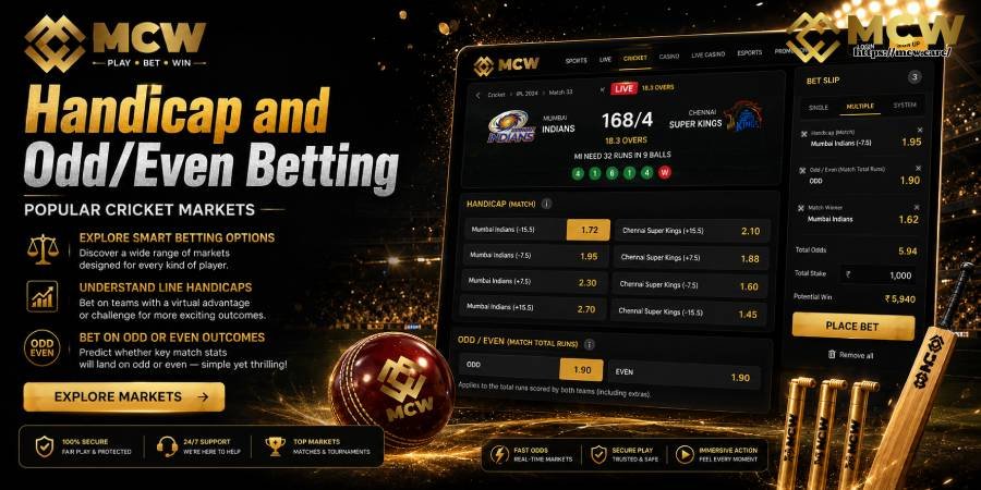 Handicap and Odd/Even Betting Handicap and Odd/Even Betting