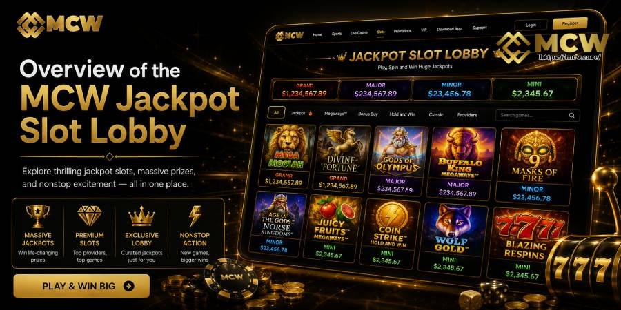 Overview of the MCW Jackpot Slot Lobby